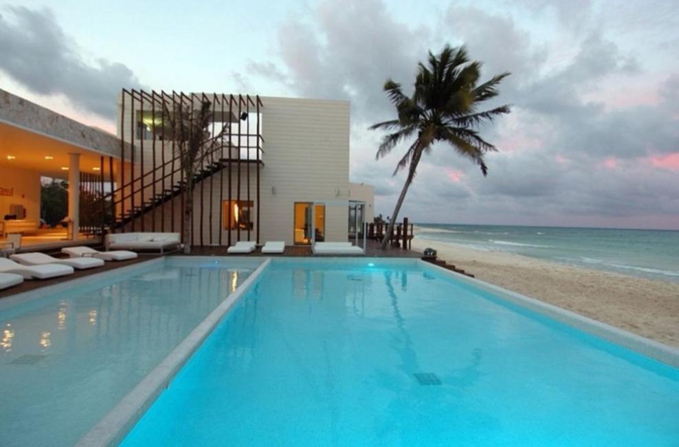 Beachside Corasol El Amanecer De Frida Para 2 Personas Πλάγια Ντελ Κάρμεν Εξωτερικό φωτογραφία